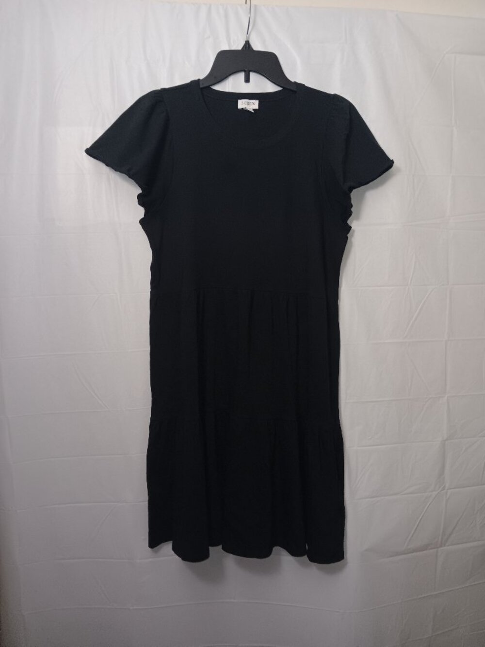 J.CREW FACTORY SHORT SLEEVE BABYDOLL TIERED DRESS 100% COTTON